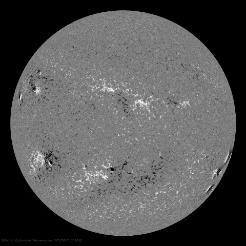 Image of Sun's magnetic field