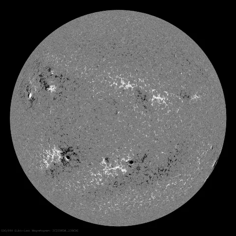 Image of Sun's magnetic field