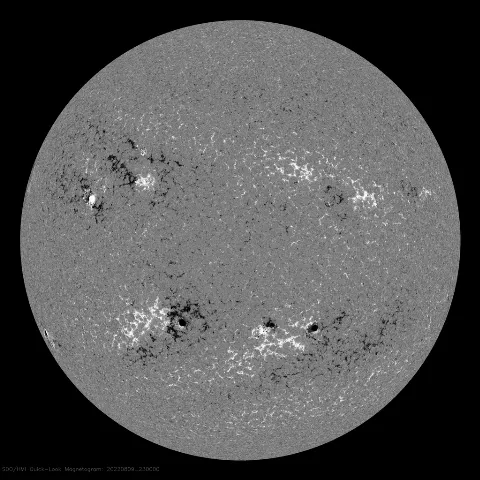 Image of Sun's magnetic field