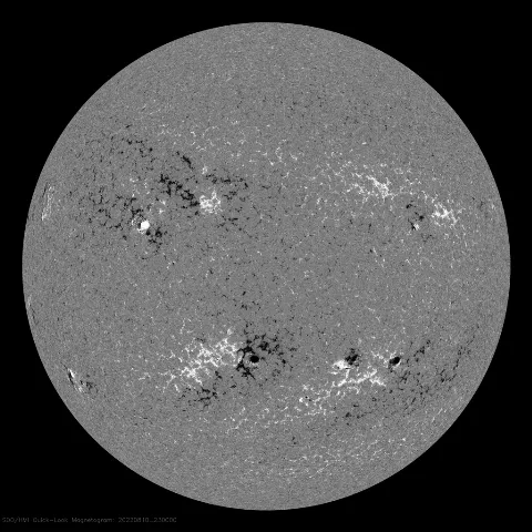 Image of Sun's magnetic field