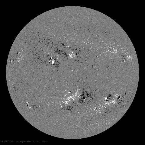 Image of Sun's magnetic field