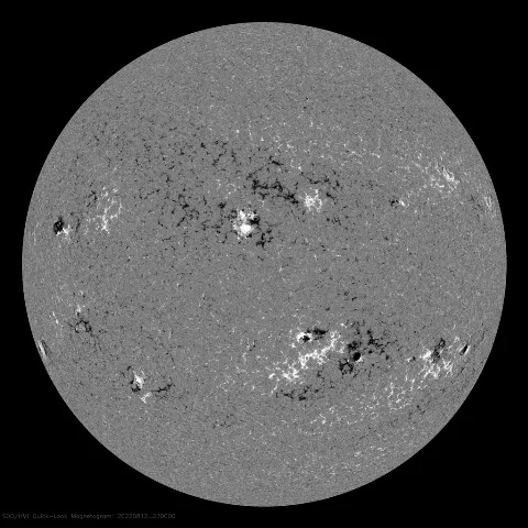 Image of Sun's magnetic field