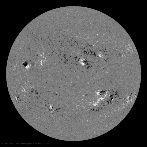 Image of Sun's magnetic field