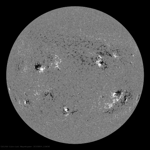 Image of Sun's magnetic field