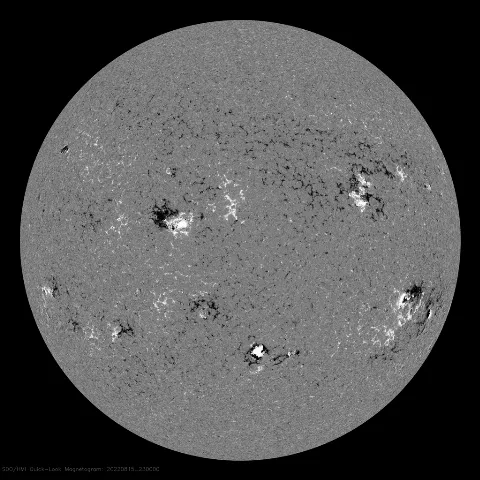 Image of Sun's magnetic field