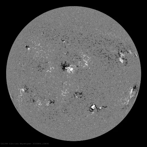 Image of Sun's magnetic field