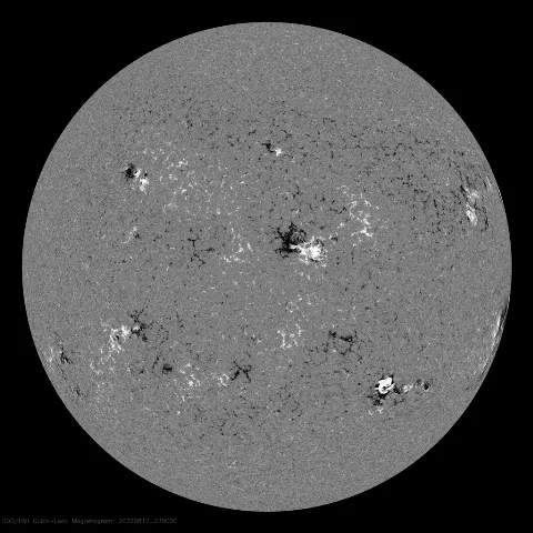 Image of Sun's magnetic field