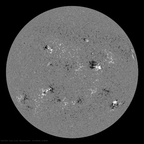 Image of Sun's magnetic field