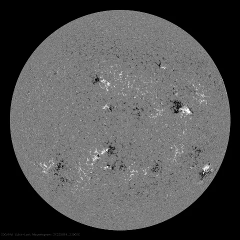 Image of Sun's magnetic field