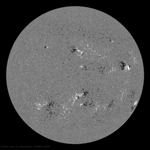 Image of Sun's magnetic field