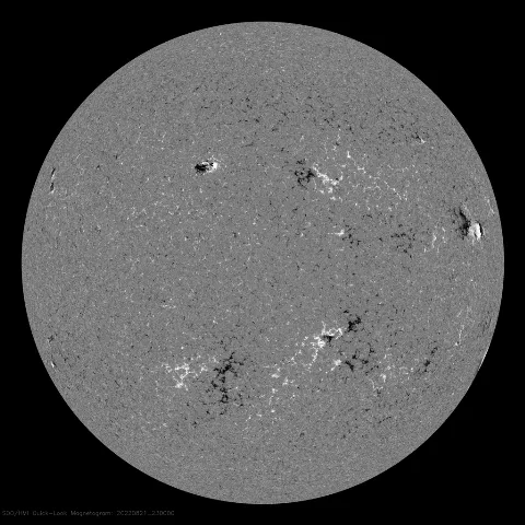 Image of Sun's magnetic field