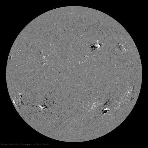 Image of Sun's magnetic field