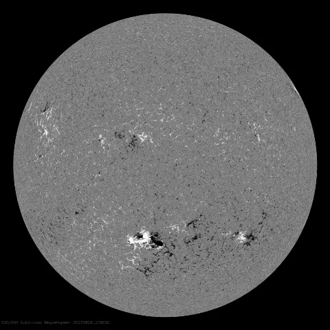 Image of Sun's magnetic field