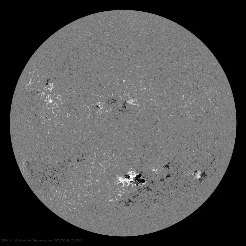 Image of Sun's magnetic field