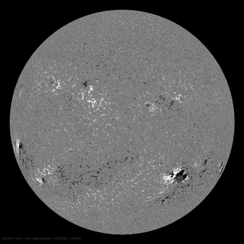 Image of Sun's magnetic field