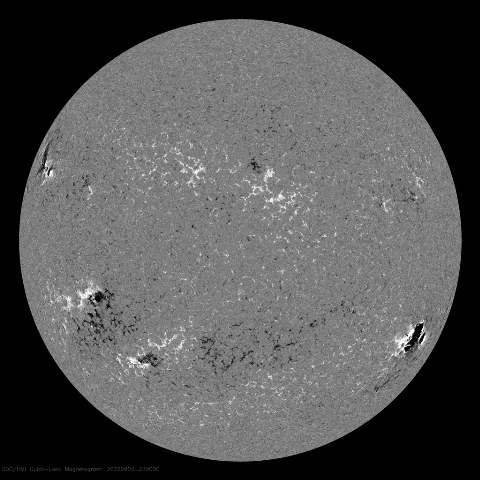 Image of Sun's magnetic field