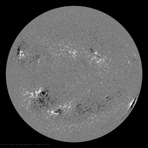 Image of Sun's magnetic field