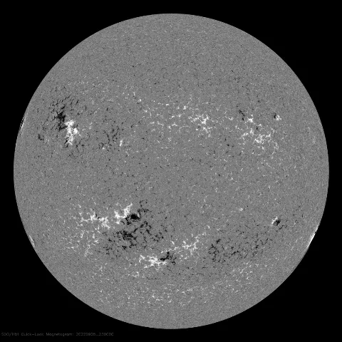 Image of Sun's magnetic field