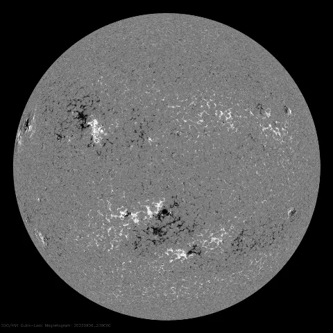 Image of Sun's magnetic field