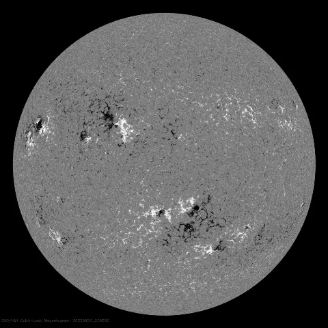 Image of Sun's magnetic field