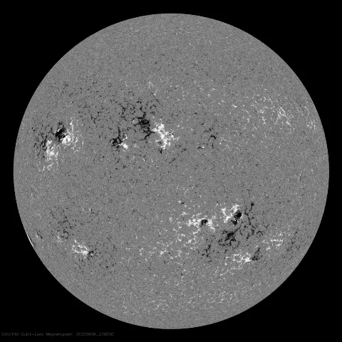 Image of Sun's magnetic field