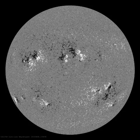 Image of Sun's magnetic field