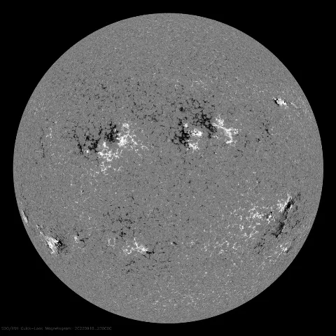 Image of Sun's magnetic field