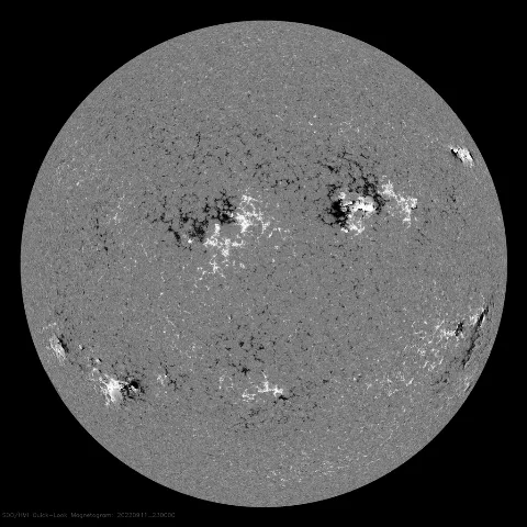 Image of Sun's magnetic field