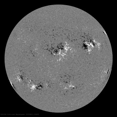 Image of Sun's magnetic field