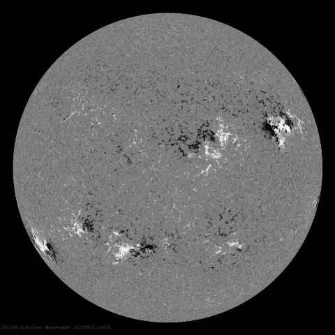 Image of Sun's magnetic field