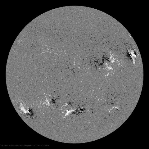 Image of Sun's magnetic field