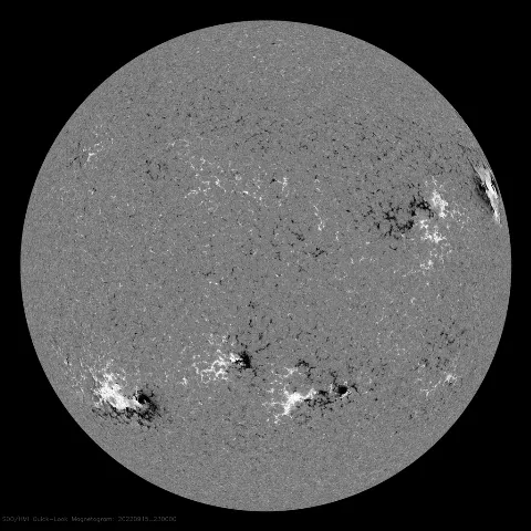 Image of Sun's magnetic field