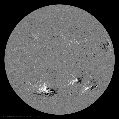 Image of Sun's magnetic field