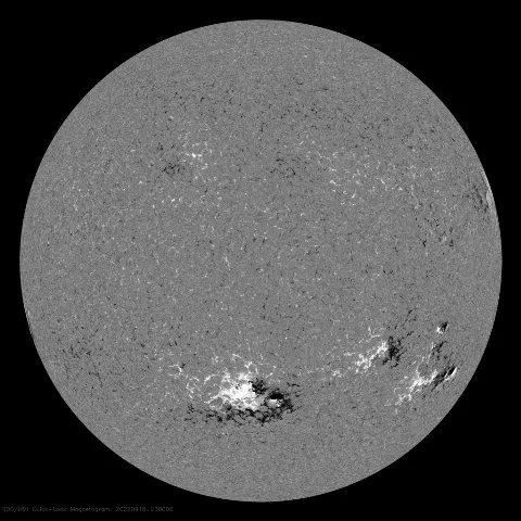 Image of Sun's magnetic field