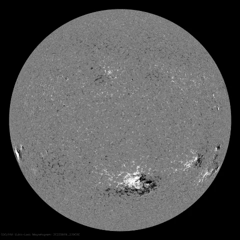 Image of Sun's magnetic field