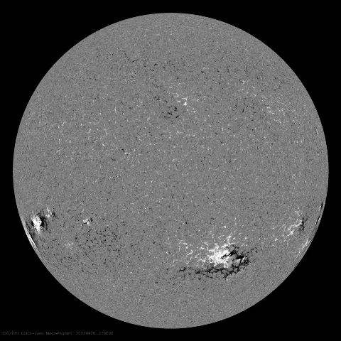 Image of Sun's magnetic field