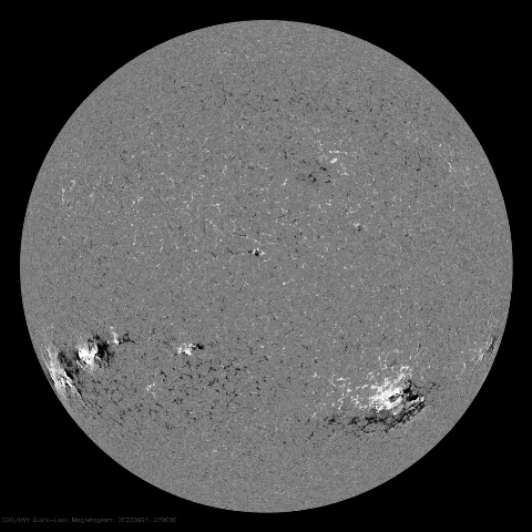 Image of Sun's magnetic field