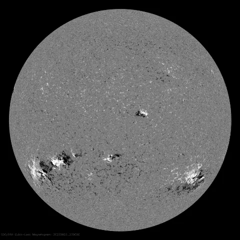 Image of Sun's magnetic field