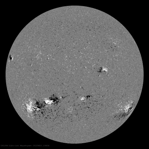 Image of Sun's magnetic field