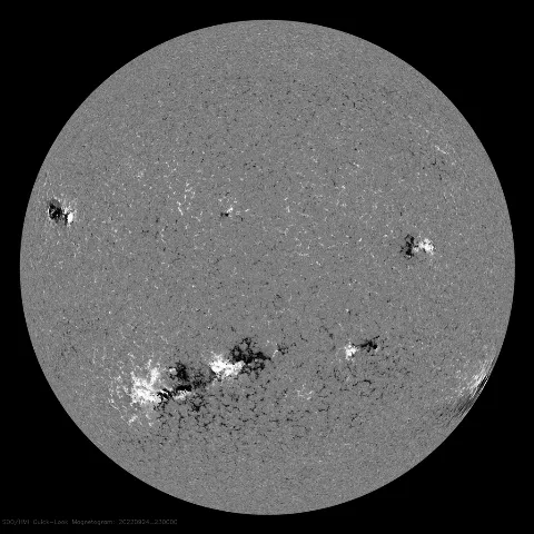 Image of Sun's magnetic field