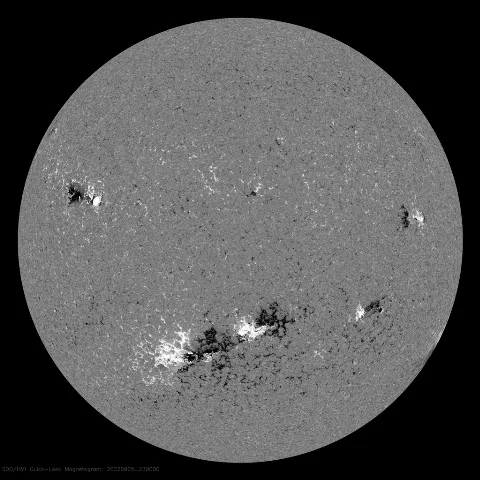 Image of Sun's magnetic field