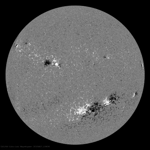 Image of Sun's magnetic field