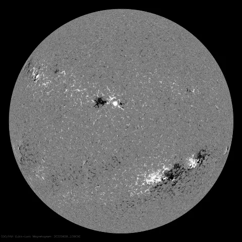 Image of Sun's magnetic field