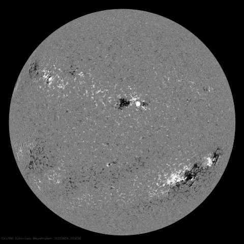 Image of Sun's magnetic field