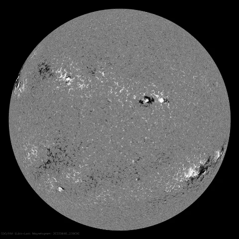 Image of Sun's magnetic field