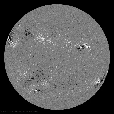 Image of Sun's magnetic field