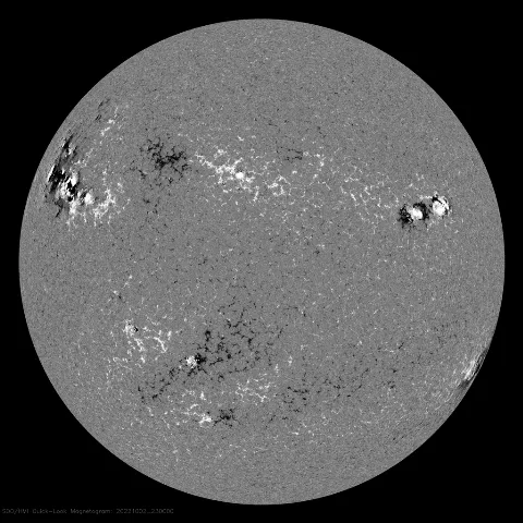 Image of Sun's magnetic field