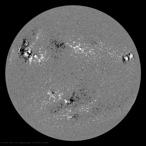 Image of Sun's magnetic field