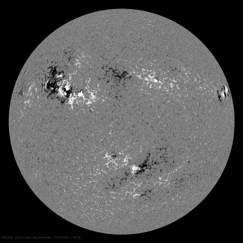 Image of Sun's magnetic field