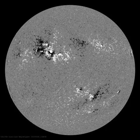 Image of Sun's magnetic field